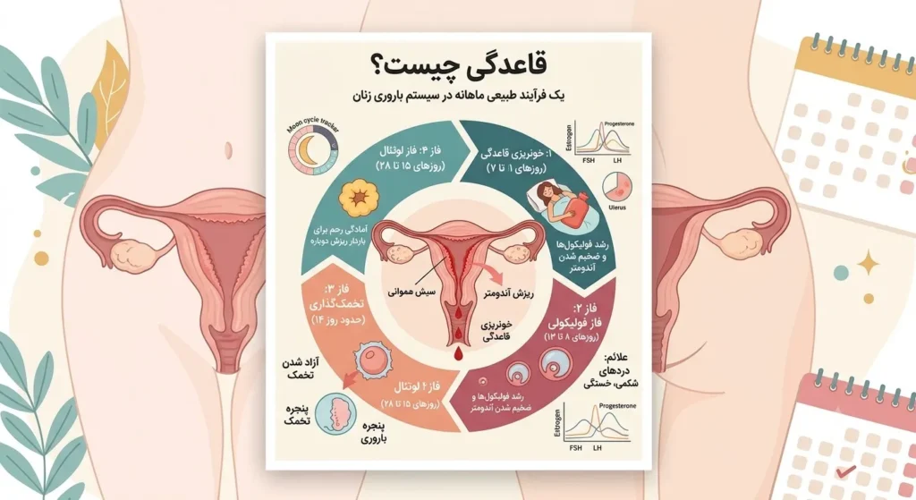 قاعدگی چیست ؟ چرخه ی قاعدگی 