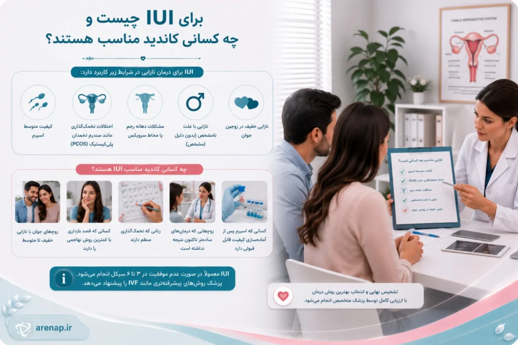 کاندیدهای مناسب برای انجام روش IUI - آرناپ