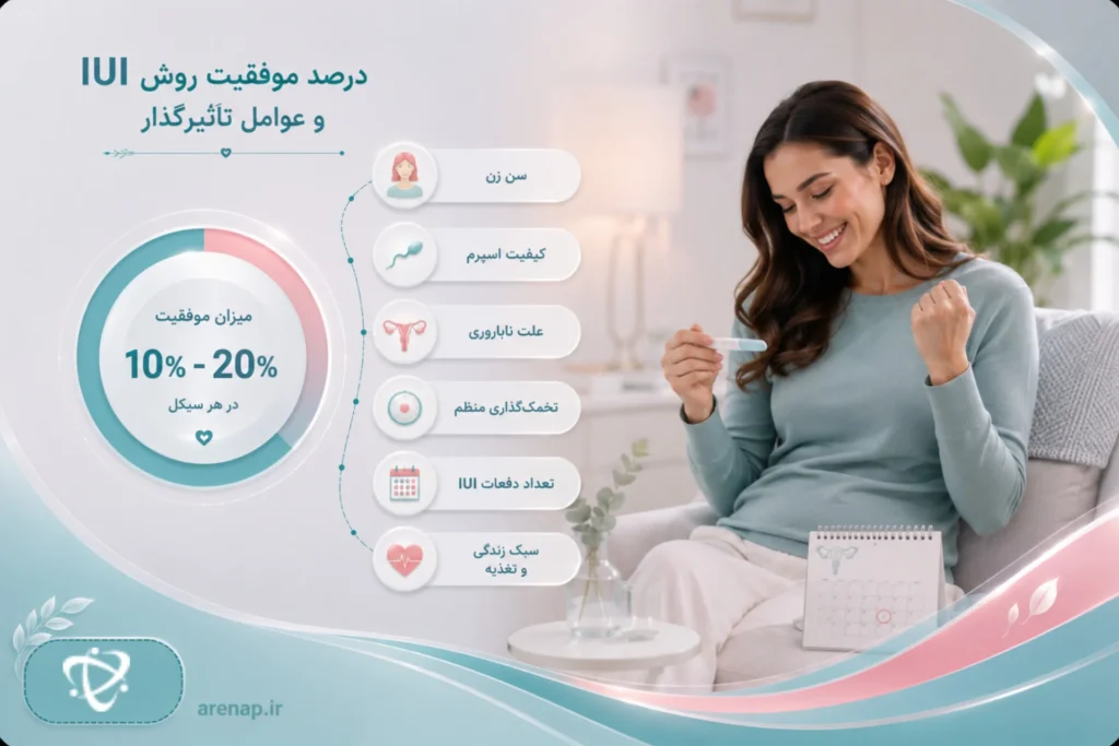 درصد موفقیت روش IUI و عوامل موثر بر آن - آرناپ