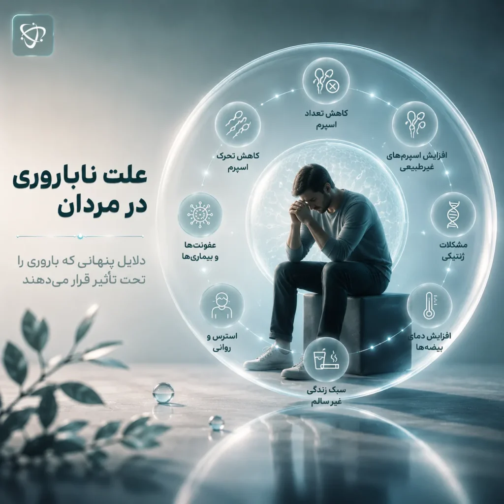 علت ناباروری در مردان و روش‌های درمان - آرناپ