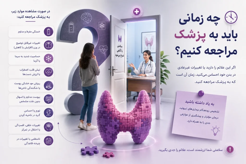 چه زمانی باید به پزشک مراجعه کنیم؟-ارناپ