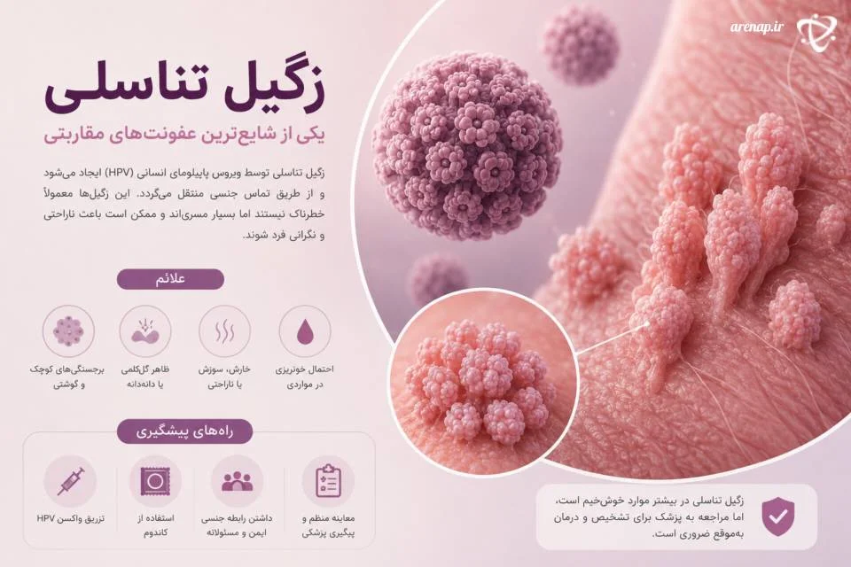 زگیل تناسلی از بیماری‌های زنان ناشی از HPV