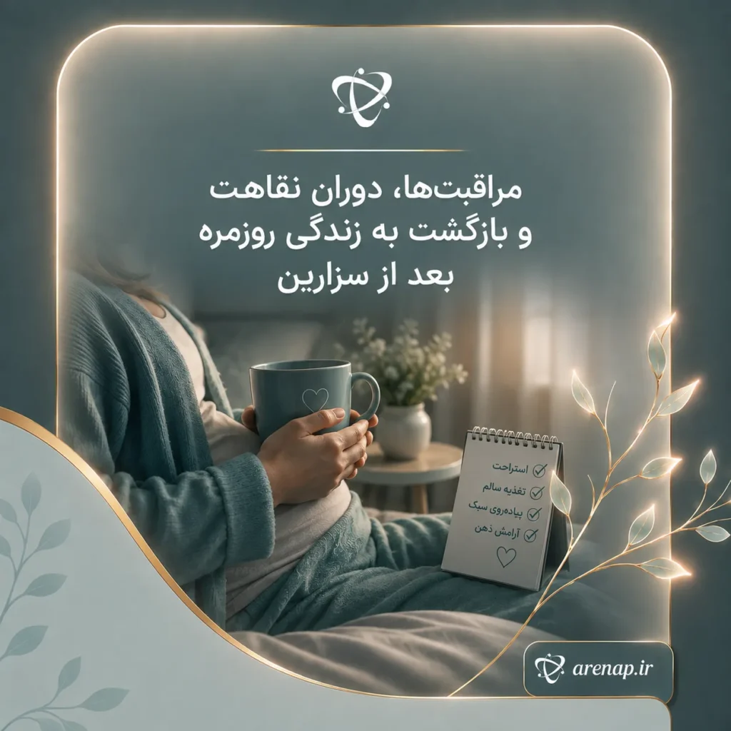 مراقبت‌ها، دوران نقاهت و بازگشت به زندگی روزمره بعد از سزارین