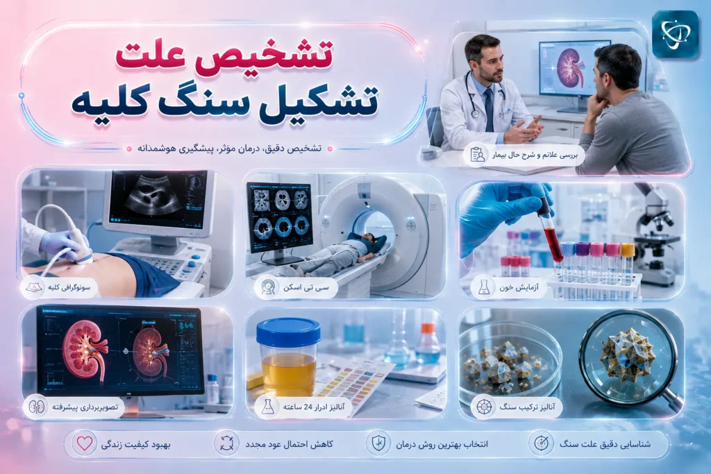 بررسی روش‌های تشخیص علت تشکیل سنگ کلیه، آرناپ