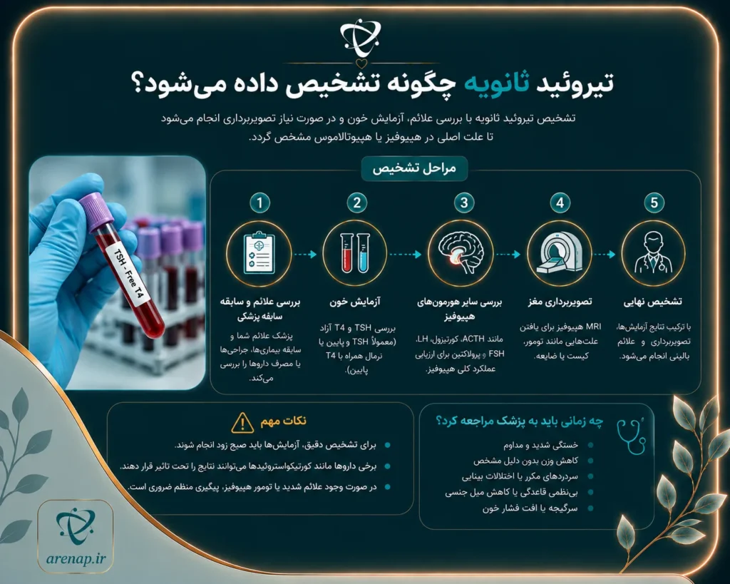 تشخیص تیروئید ثانویه-آرناپ