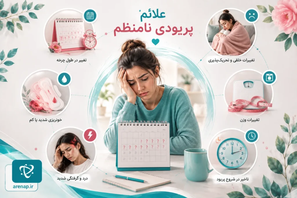 علائم پریود نامنظم
