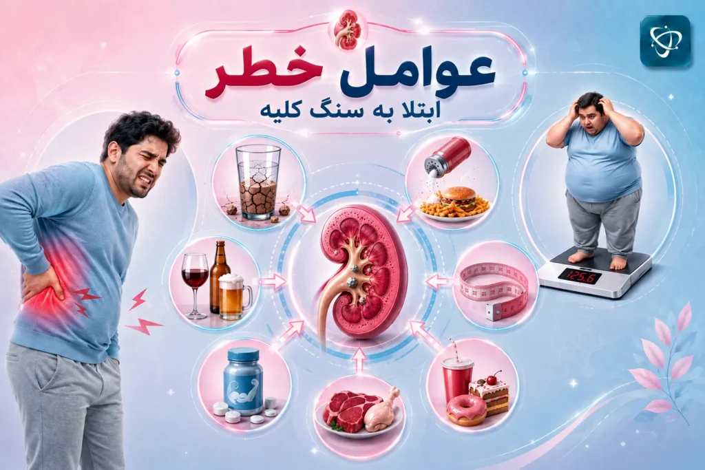 عوامل افزایش دهنده خطر سنگ کلیه-آرناپ