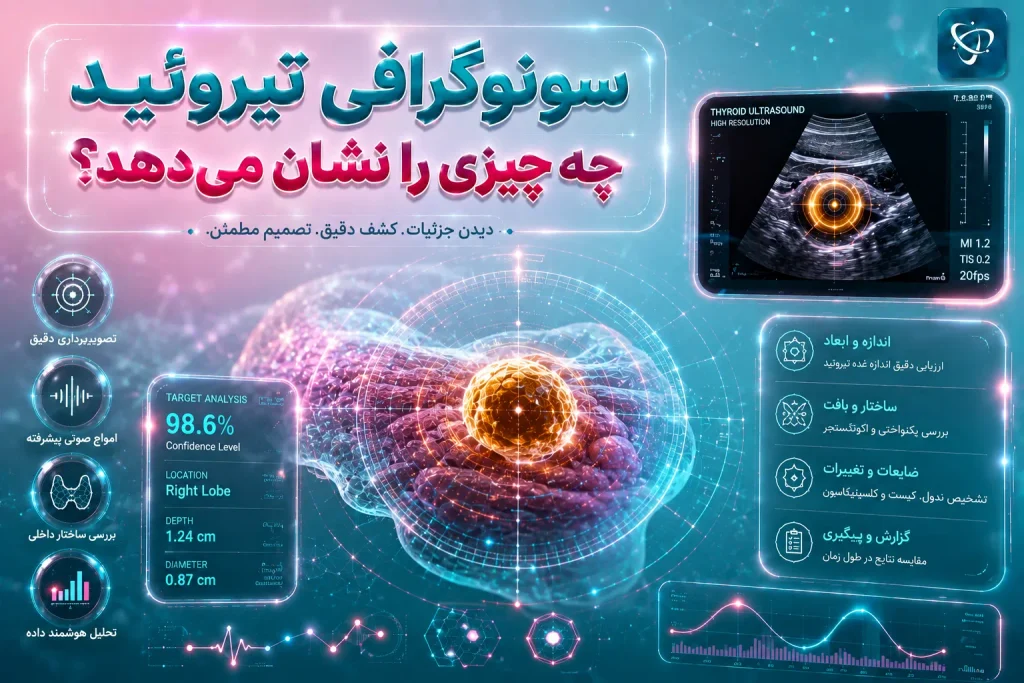 ساختار تیروئید در سونوگرافی؛ چه چیزی را نشان می‌دهد؟- آرناپ