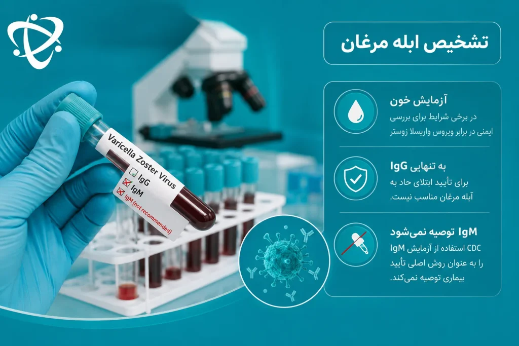 آزمایش آبله مرغان؛ بررسی آزمایش خون و محدودیت IgG و IgM در تشخیص عفونت فعال