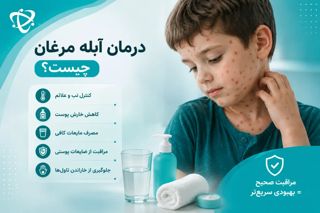 درمان آبله مرغان ، مراقبت از پوست و کنترل علائم بیماری