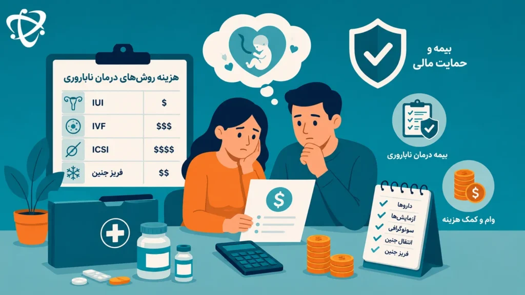 راهنمای هزینه درمان ناباروری-ارناپ