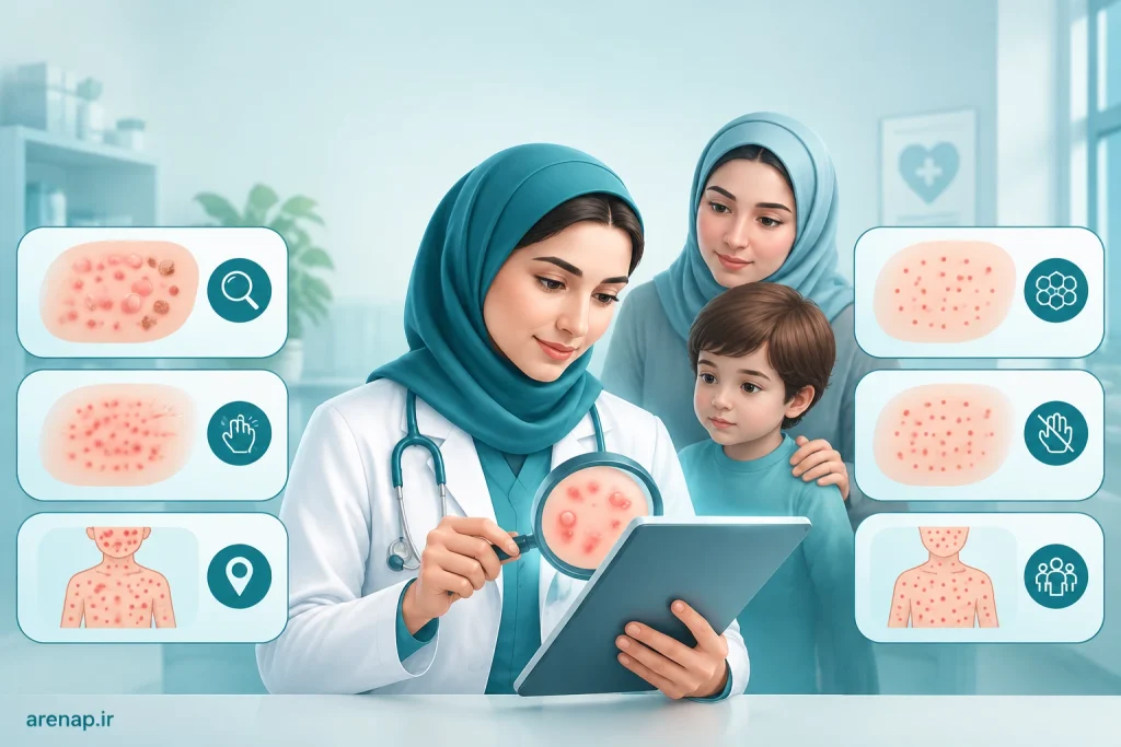 تشخیص علائم آبله مرغان از بثورات و بیماری‌های مشابه
