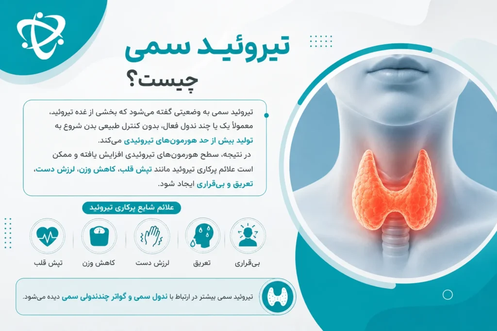 تیروئید سمی چیست؛ فعالیت بیش‌ازحد غده تیروئید و پرکاری تیروئید