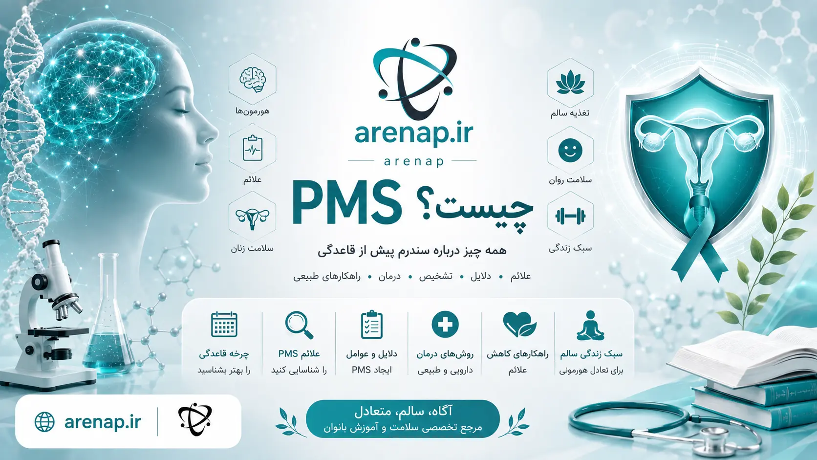سندروم پیش از قاعدگی pms چیست؟ - آرناپ