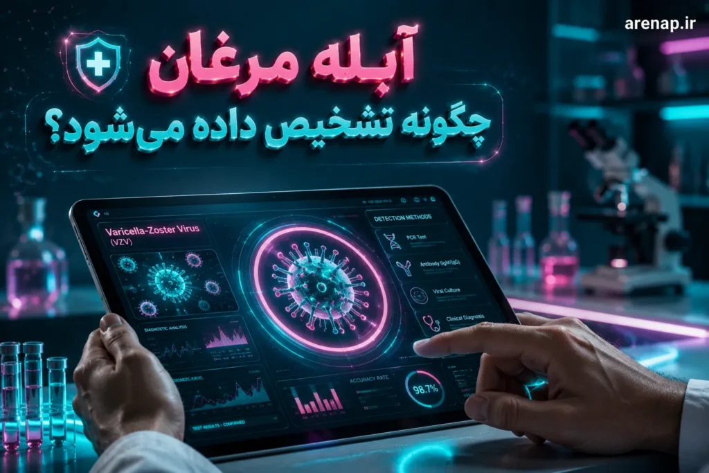 بررسی دانه‌های پوستی برای تشخیص آبله مرغان- آرناپ