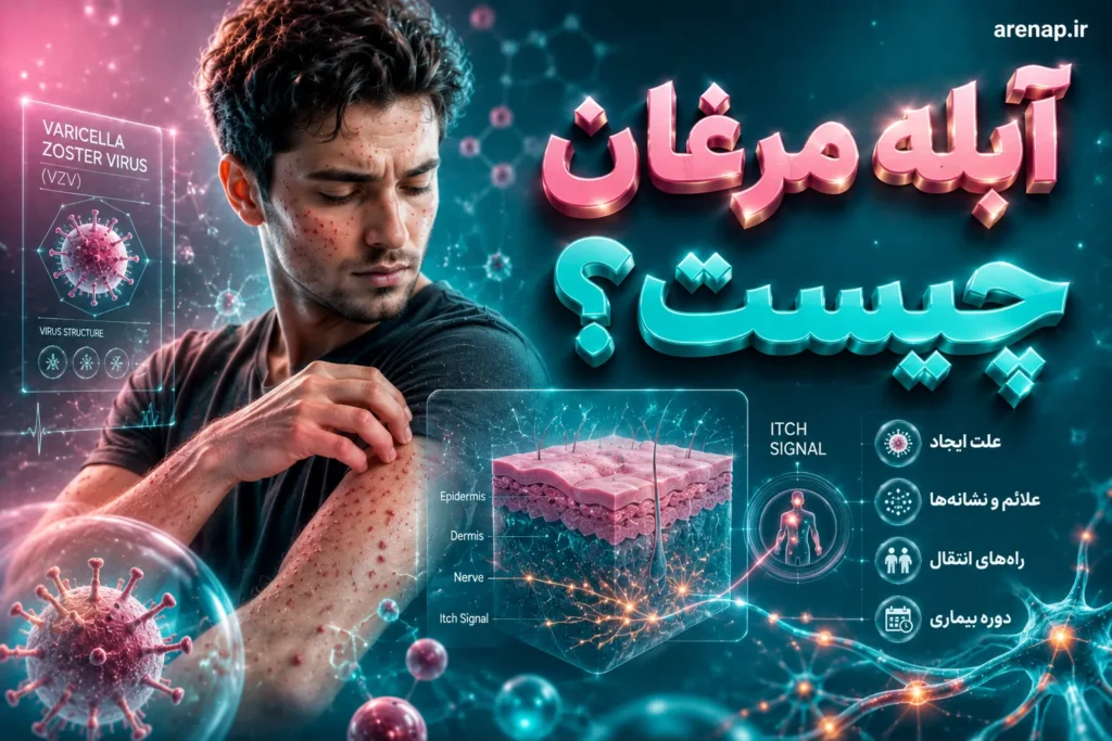 علت ایجاد خارش و دانه‌های پوستی در آبله مرغان- آرناپ