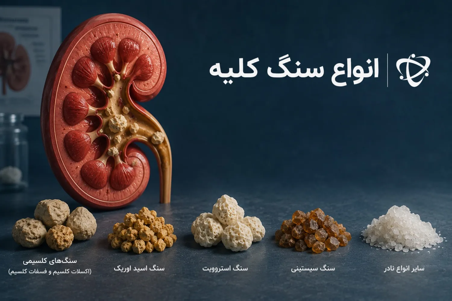 انواع سنگ کلیه - آرناپ